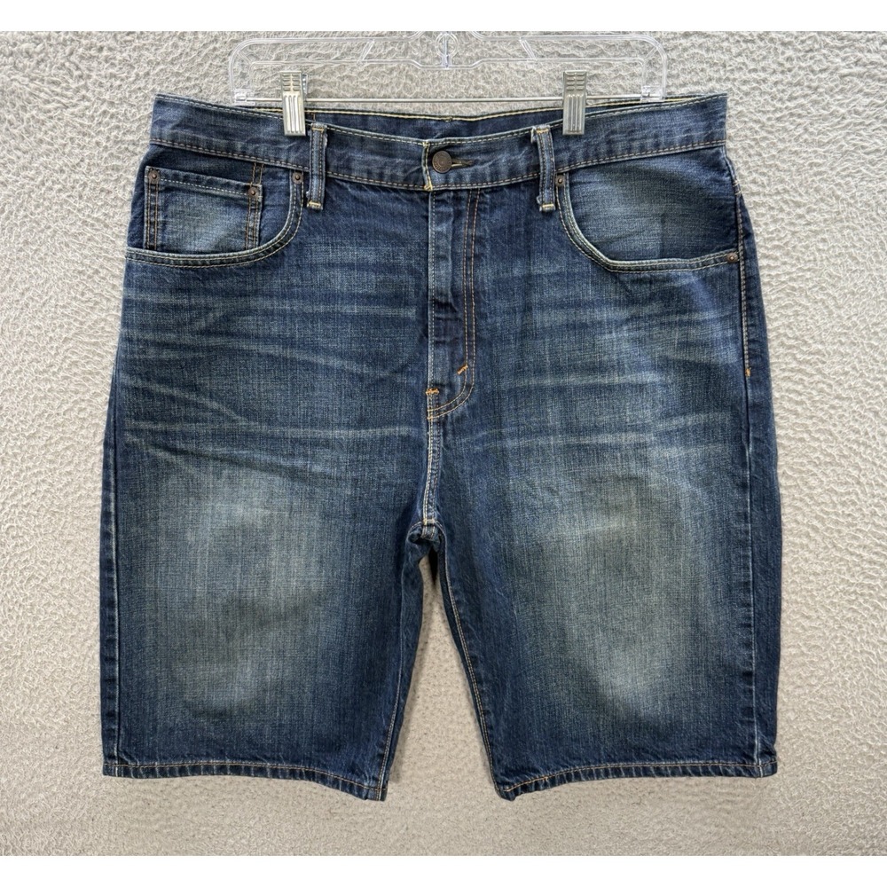 Levis 569 Shorts Mens 34 Blue Loose Straight Jorts‎ Workwear Grunge Skater Y2K